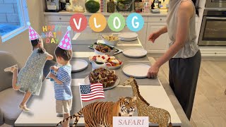 [일상 브이로그] 미국에서의 생일 주간🎁, 문화 충격 받은 미국의 홈 파티😱, 종교 최초 공개, 미국 유치원 도시락 싸기, 샌디에고 사파리