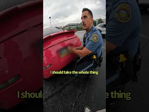 Cop tried to take it🚔😤 #cars #police #racecar #prank #drift #viral #shorts #short