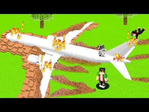 Survive The Plane Crash on The Island For 24 Hour's in Minecraft ( Tagalog )