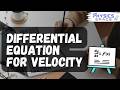 Differential Equations and Velocity