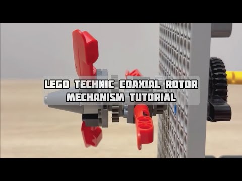 LEGO Technic Coaxial Rotor Mechanism Tutorial