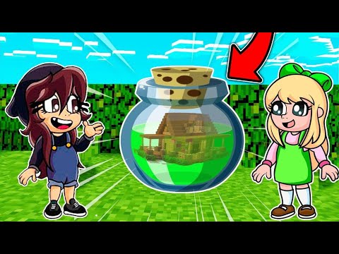 ¡¡CONSTRUYO una MINI CASA DENTRO de UNA POCIMA!!😎🏡 minecraft