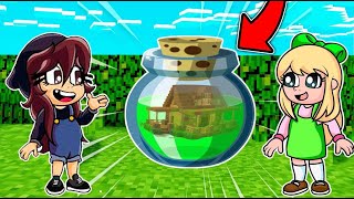 ¡¡CONSTRUYO una MINI CASA DENTRO de UNA POCIMA!!😎🏡 minecraft