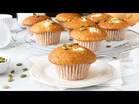 ¡Magdalenas de Calabaza Irresistibles! Rellenas de Queso Crema receta de Otoño