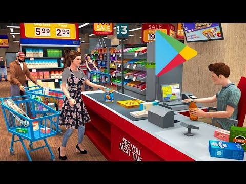 MAIS JOGADO DA PLAYSTORE / JOGANDO SIMULADOR DE SUPERMERCADO