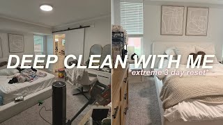 deep cleaning my extremely messy room *very satisfying* | 3-day organize & reset