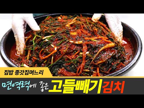 면역력에 좋은 고들빼기 김치 맛 좋다고 난리