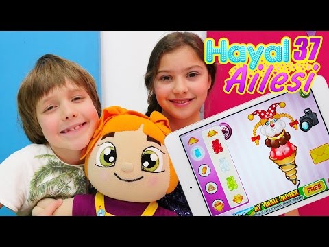 Hayal Ailesi çocuk uygulamaları oynuyorlar