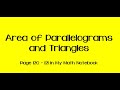 Exploring Area Calculations of Parallelograms and Triangles