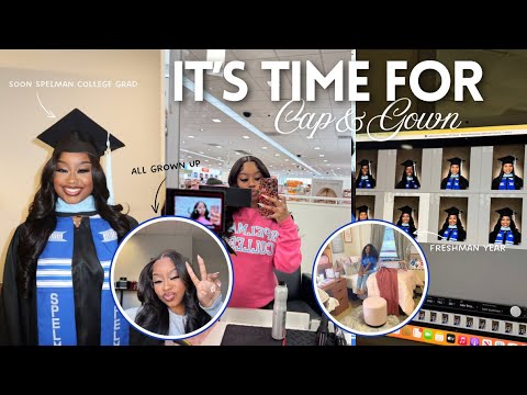 Let’s Take Cap & Gown Pictures 2025 | spelman college, hair and makeup! | Trinity Aniyah