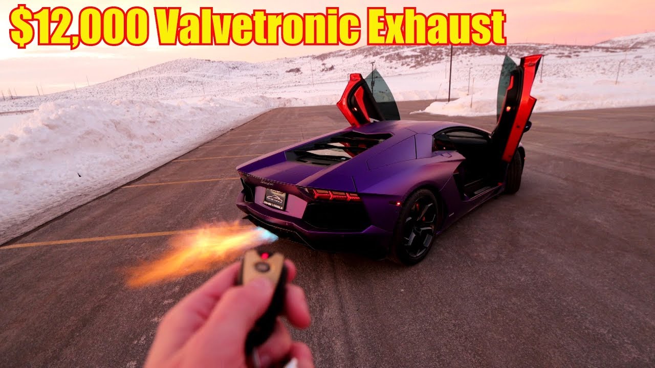 FIRST DRIVE in my Flame Throwing Lamborghini Aventador