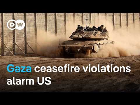 YouTube video thumbnail: US VP Vance Calls for ‘Patience’ as Israel and Hamas Trade Blame Over Ceasefire Violations