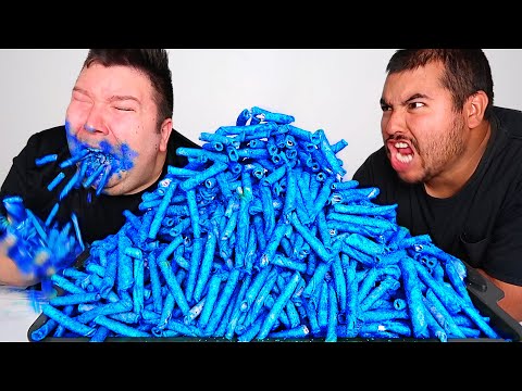 Matt Stonie's 10,000 Calorie EXTREME BLUE HEAT Takis Fuego Challenge
