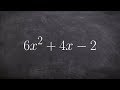 Factoring Trinomials and Expressions