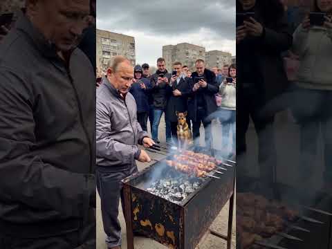 Vladimir Putin cooks meat #putin #zelensky #trump #russia #ukraine #usa