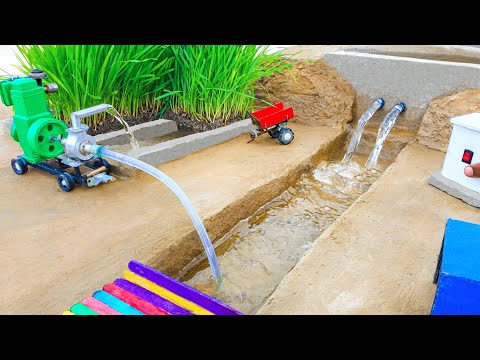 diy tractor mini dam science project ||@KeepVilla