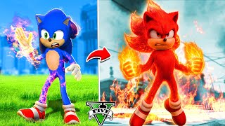 Mejorando a FIRE SONIC en GTA 5 !! (Sonic Movie mod)