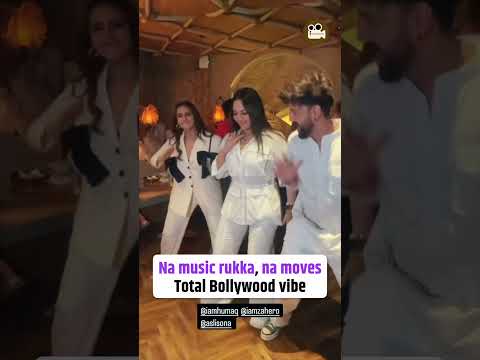 Na music rukka, na moves –Sonakshi, Zaheer, Huma = total Bollywood vibe!
