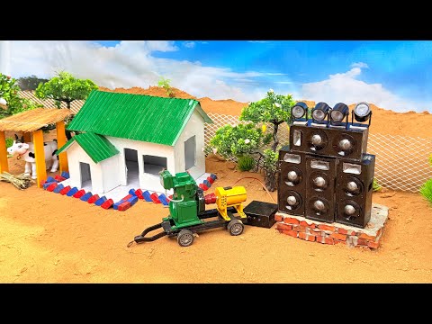 Mini stage making At-New Home How to make mini stage Dj toy mini truck loading stage program dj sr2