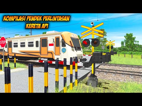 Kompilasi Sepinya Perlintasan Kereta Api Jalan Sempit