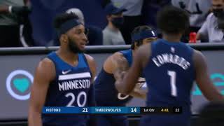 Anthony Edwards Offense & Defense Highlights Minnesota Timberwolves Detroit Pistons 23/12/20