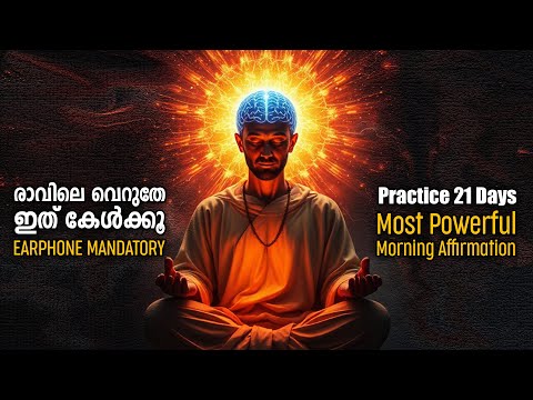 BEST MORNING MEDITATION | 21 DAYS PRACTICE | MALAYALAM | LIFE CHANGING IDEAS & AFFIRMATIONS