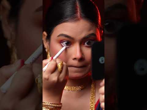 Part 2. একাল বনাম সেকাল” Series - 03 ১৯৬০ এ পৌঁছল ২০২৪ এর ভাইরাল মেকআপ …😱🤯 #tupubeauty