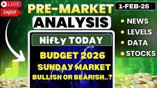 🔴Nifty Prediction and Bank Nifty Analysis | 1 FEB 26 | nifty today analysis