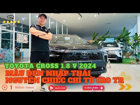 Toyota Cross 1.8 V 2024 màu Đen, NÂNG CẤP CỰC ĐỈNH giá 820 triệu tại Đà Nẵng