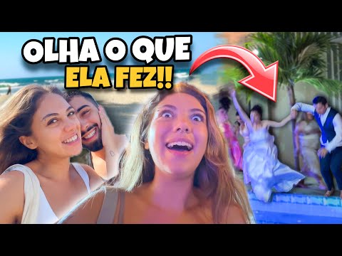 A NOIVA PULOU NA PISCINA!! 😱 *um fim de semana comigo*