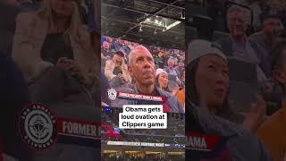 Obama gets loud ovation at Clippers game #trump #uspolitics