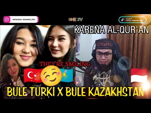 BULE TURKI SAMPAI HAFAL DENGAN SURAH INI HINGGA MEREKA TERSENYUM ‼️ OME.TV MUSLIM INTERNASIONAL 🇲🇨
