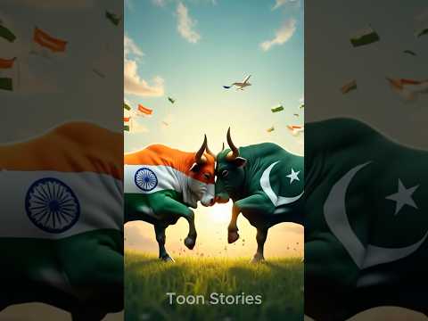 Aap kise Support karte Ho?? #shorts #shortvideo #shortsfeed #ai #cartoon #bull #trendig #india #pak