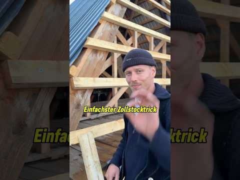 Vertrau mir: Zollstocktrick für die Baustelle #handwerk #tricks #shorts #tips #howto