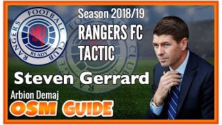 OSM Tactics - Steven Gerrard ( Rangers FC ) - Online Soccer Manager Guide HD