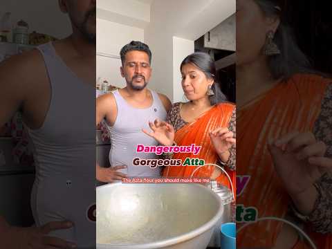 Dangerously Gorgeous Atta 🤪😂#cooking #chappathi #chappathisidedish #chappathirecipes