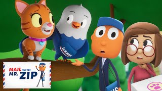 Help! My Pet Cats Stuck in a Tree! | Mr. Zip | Cartoons For Kids | Moonbug Kids - Animal Adventures