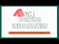 Solving One-Step Inequalities