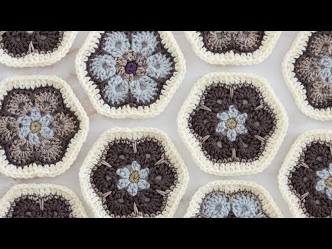 How to Crochet a PERFECT African Flower Hexagon!