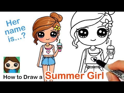 How to Draw a Cute Girl | Summer Art Series #7