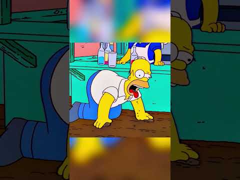 Homer se repose sur la plage🥶 #shorts #dessinanimé #lessimpsons