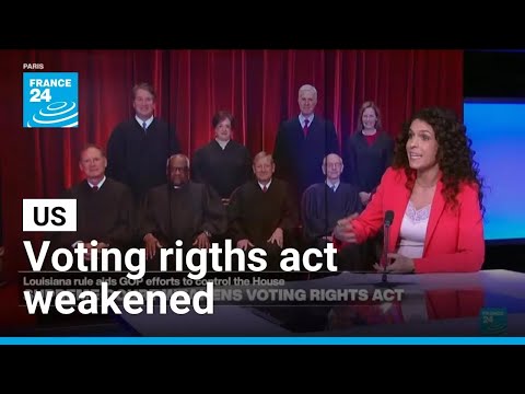 YouTube video thumbnail: US: Supreme Court Weakens Voting Rigths Act