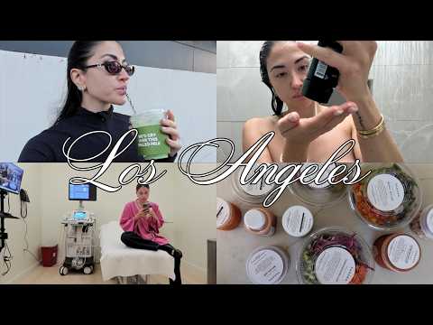 LA diaries ♡ breast cancer?? Sakara, lots of unboxing, hair routine, alfred coffee, date night