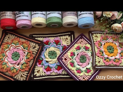 وحدة كروشيه رائعة لعمل ( شنطة _ بطانية _ مفرش _ شال ) شرح بالتفصيل #granny_square  #bags_crochet