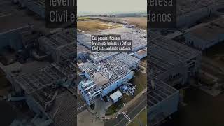 Chuvas em SP: veja como ficou a fábrica da Toyota após temporal arrancar teto e destruir estruturas