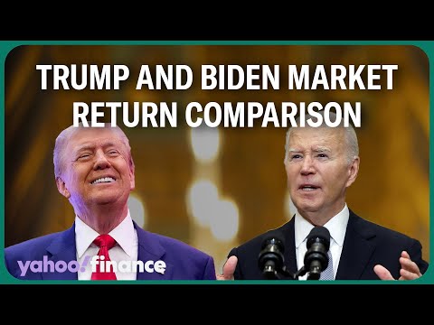 Trump and Biden's stock market returns compared