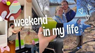 Spring Weekend Vlog || Wedding prep??, Garden prep, hiking, pickleball, sewing