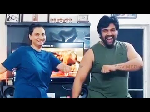 Chiranjeevi Sarja Super Dance With Dhruva Sarja's Wife Prerana Sarja Video | Meghana Raj | Arjun
