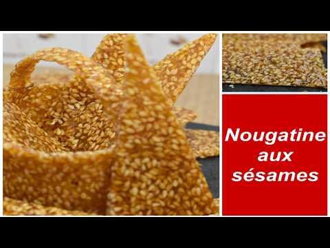 Nougatine aux graines de sésames - nougatine maison, facile, délicieuse - Un régal à PARTAGER!