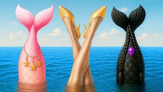 ¿POBRE 😭 O RICA? 👑 ¡Desafío de Transformación en SIRENA! 🧜‍♀️✨